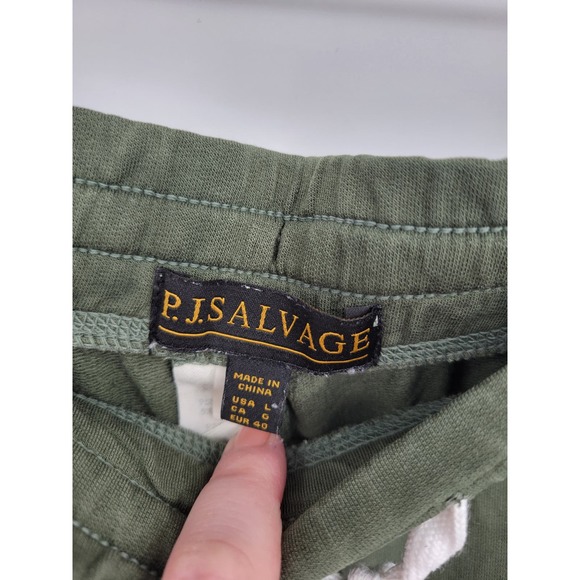 PJ Salvage Large Mountain Bound Tie-Dye Lounge Pajama Pants Olive Green - Picture 4 of 8